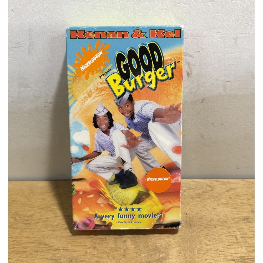 Good Burger (VHS, 1997) Orange Tape Kenan & Kel Nickelodeon 90s Comedy Tested